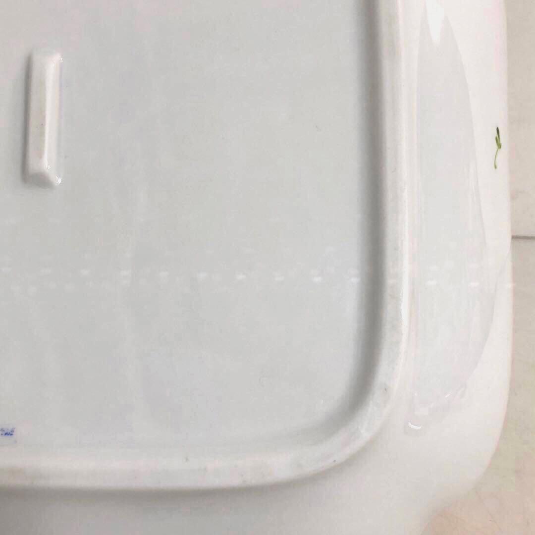 HEREND ヘレンド　スクエアケーキプレート　ウィーンの薔薇　26cm