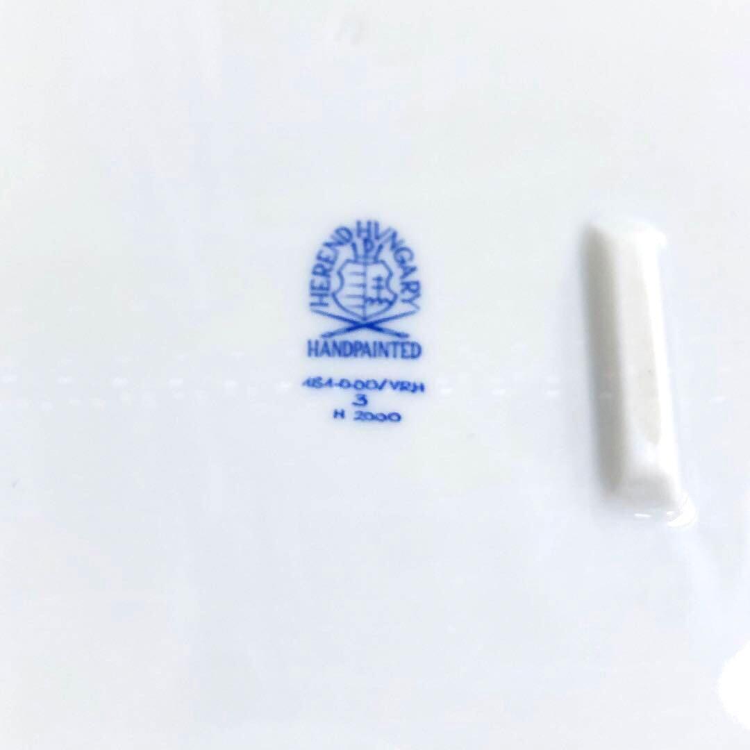 HEREND ヘレンド　スクエアケーキプレート　ウィーンの薔薇　26cm