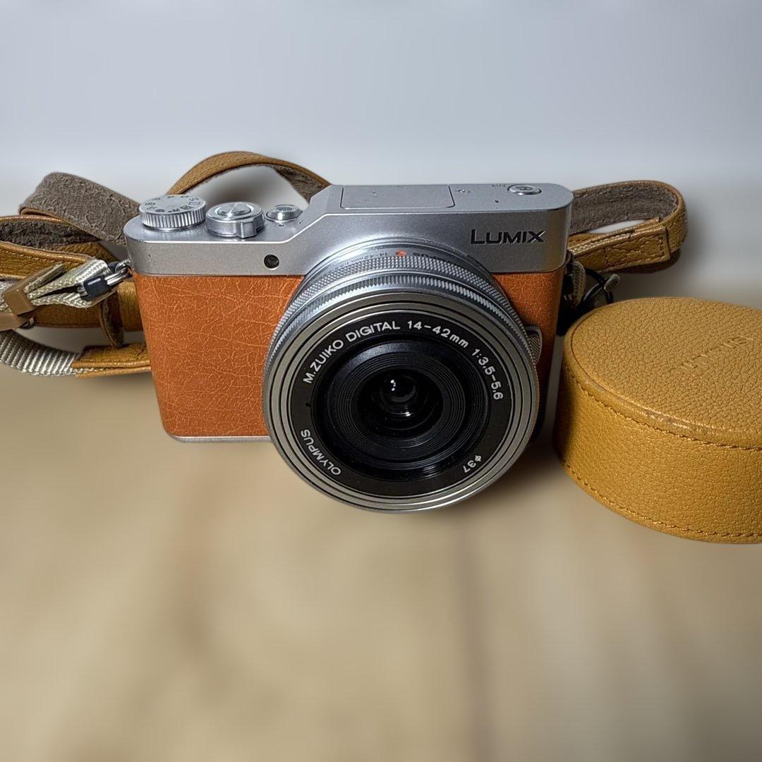 LUMIX Gシリーズ 4K ミラーレスカメラ オレンジ　レンズ付き