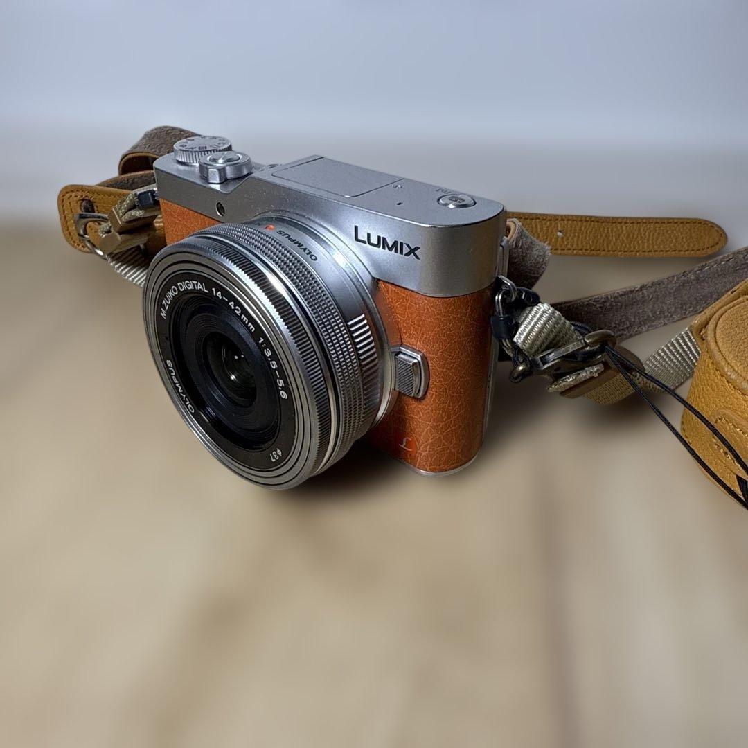 LUMIX Gシリーズ 4K ミラーレスカメラ オレンジ　レンズ付き