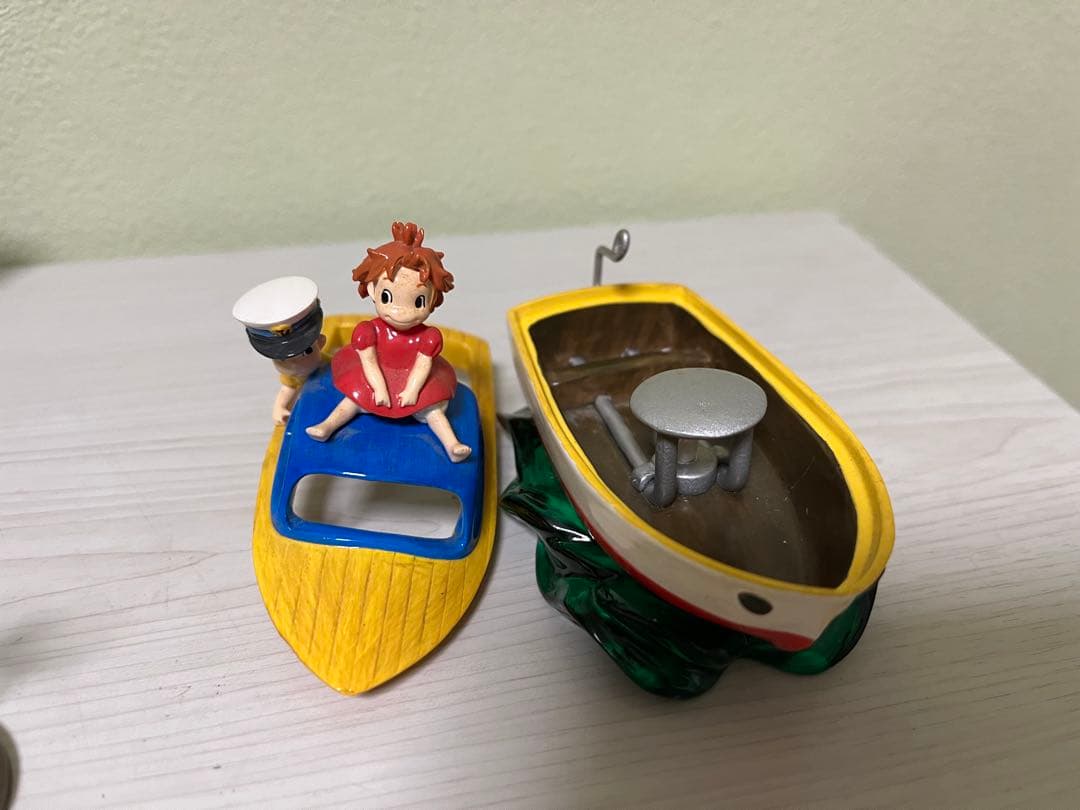 希少　崖の上のポニョ　イメージトレイ　ポンポン船　半魚人　2点