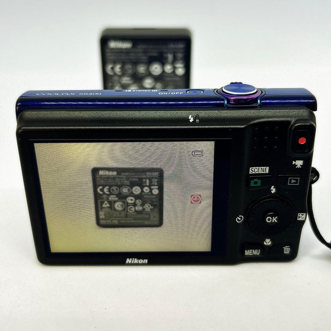 ニコン コンパクトデジタルカメラ COOLPIX S6200 ブルー Nikon