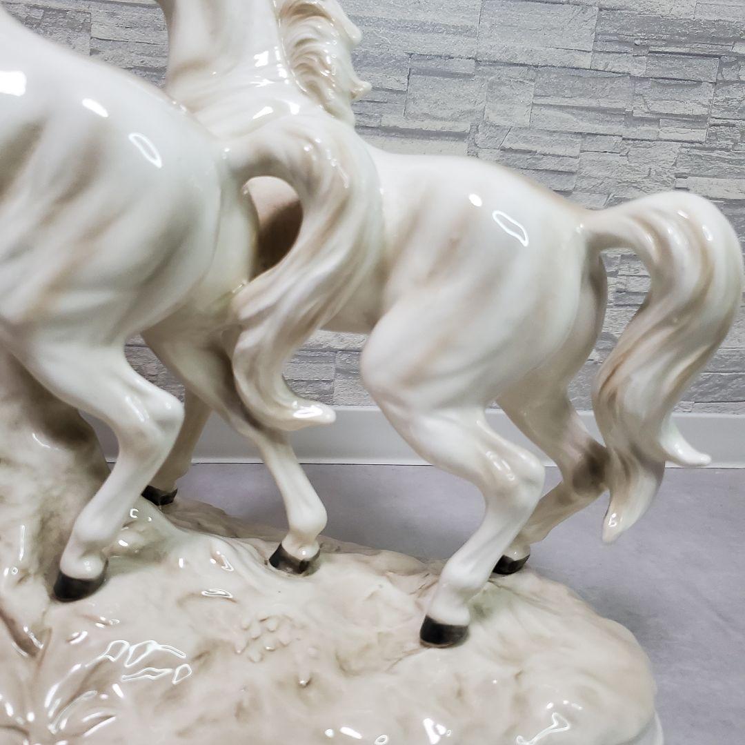 アルトマン ECHT ALTMANN 白馬 3頭 オブジェ（置物）　馬・ホース