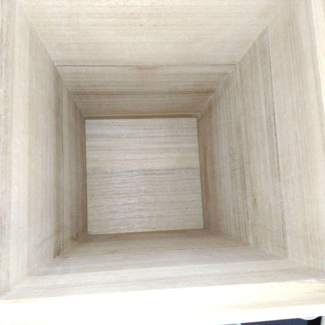 【みるく】【ほぼ未使用】桐箱の米びつ 10kg 1合枡付き 米櫃 おしゃれ