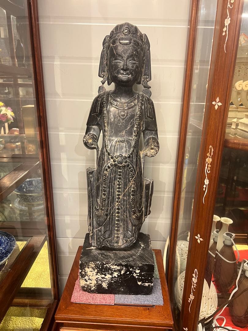 ［珍品］古代中国石仏　送料込み