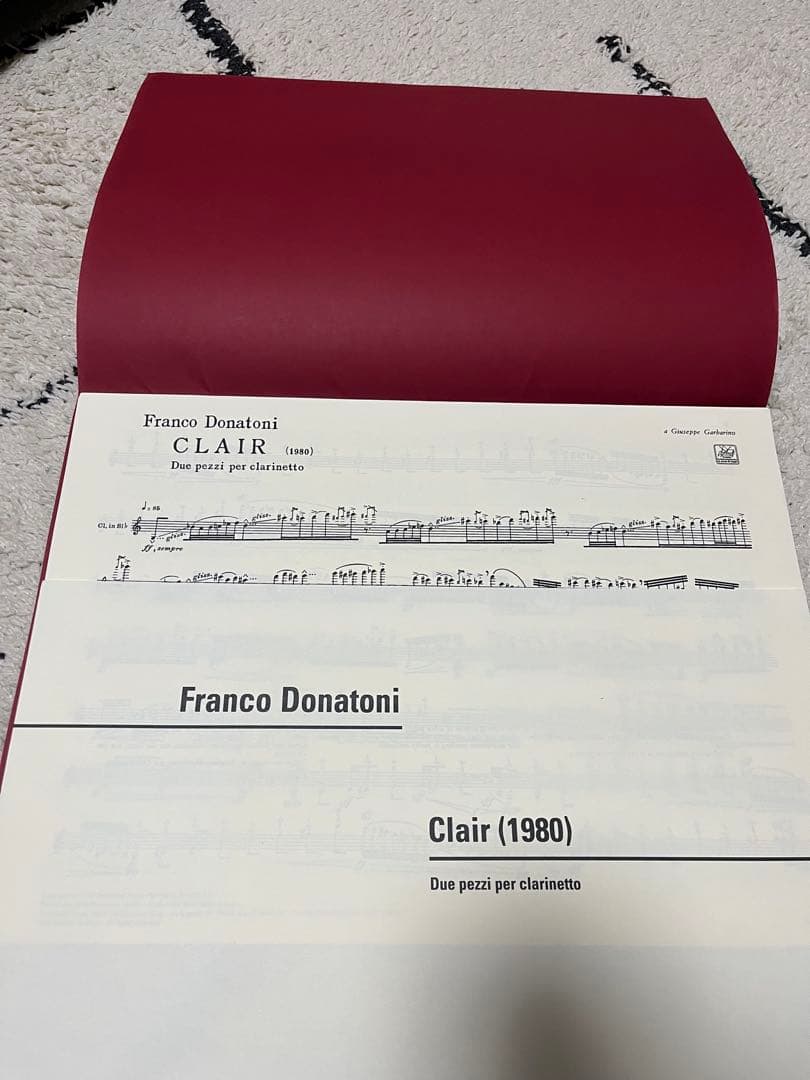 ドナトーニ クレール クラリネット