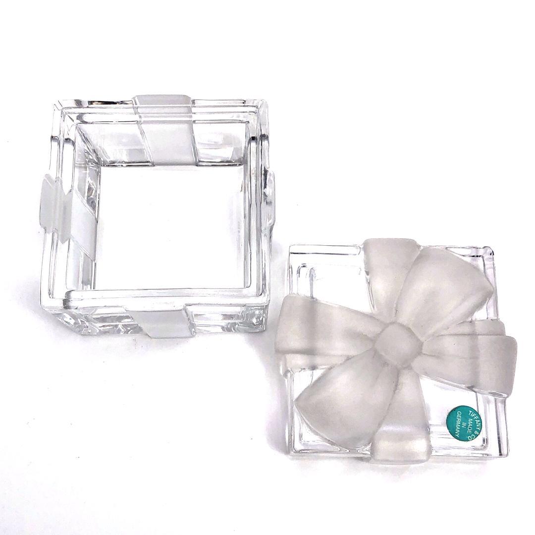 【美品】ティファニー／クリスタル ジュエリーボックス