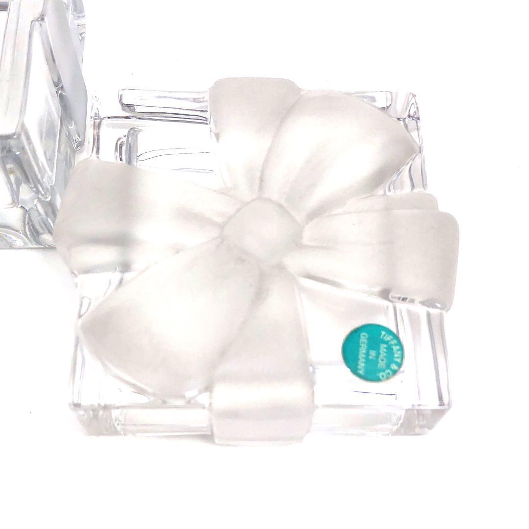 【美品】ティファニー／クリスタル ジュエリーボックス