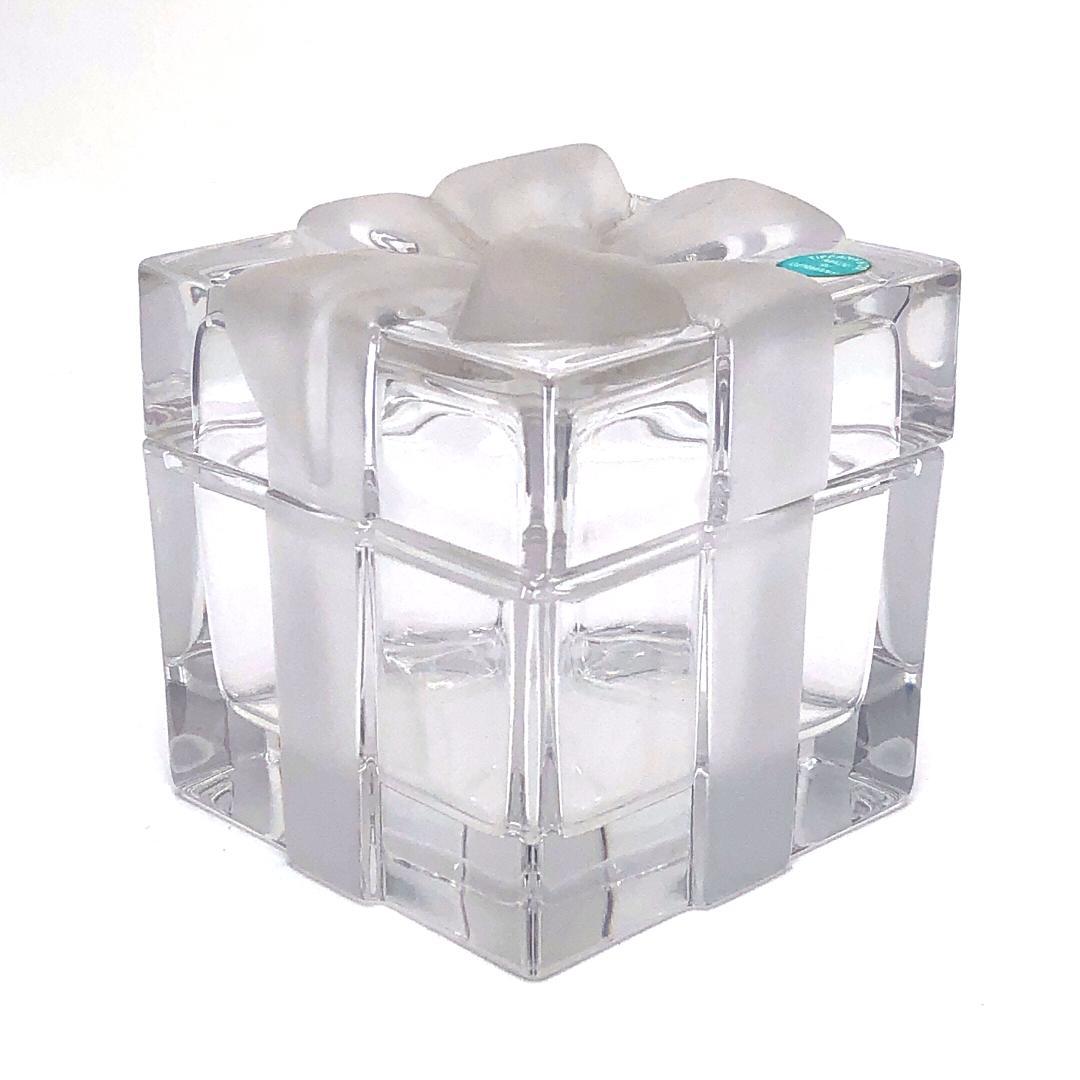 【美品】ティファニー／クリスタル ジュエリーボックス