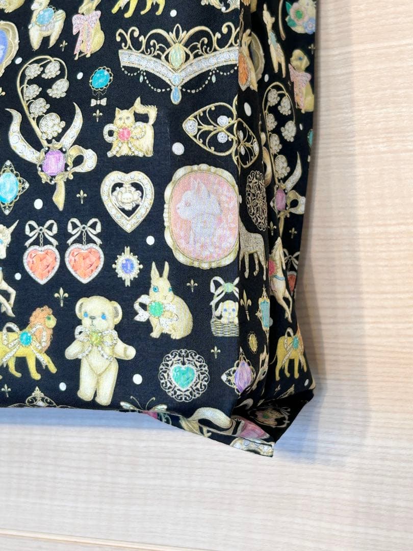 momo☆22fabric生地使用☆レジ袋型マイバッグ☆ドレスアップ