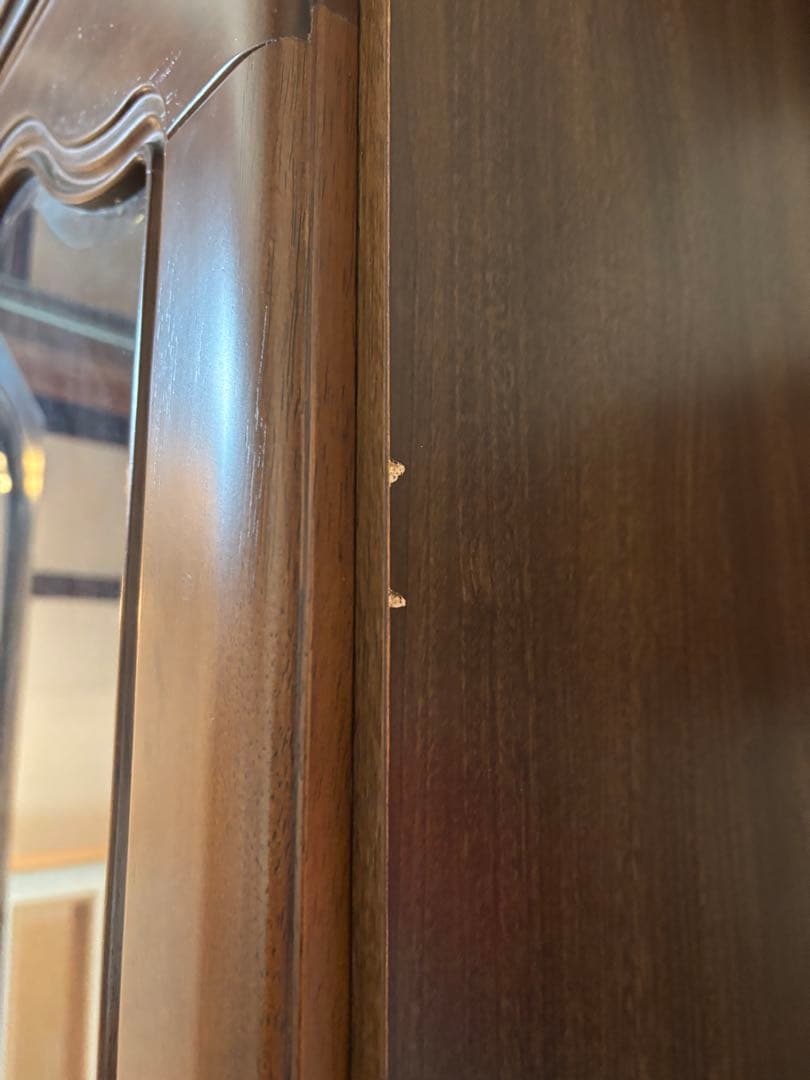 食器棚/本棚/箪笥/収納棚/木製棚/ ガラス扉 ヴィンテージ家具 『 引取希望』