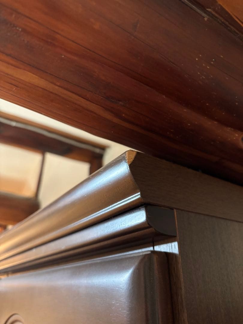 食器棚/本棚/箪笥/収納棚/木製棚/ ガラス扉 ヴィンテージ家具 『 引取希望』