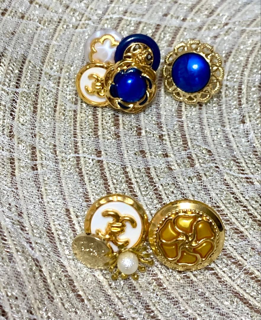 ハンドメイドピアス＊ボタンアクセサリー④