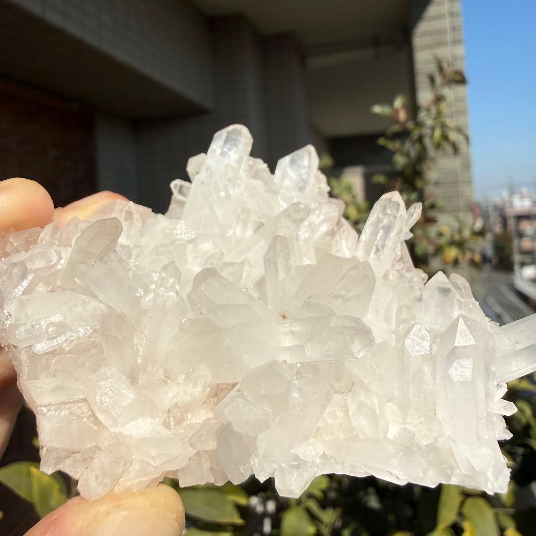 自然色　水晶クラスター モリオン　13個セット　1kg 水晶　原石　自然石c1