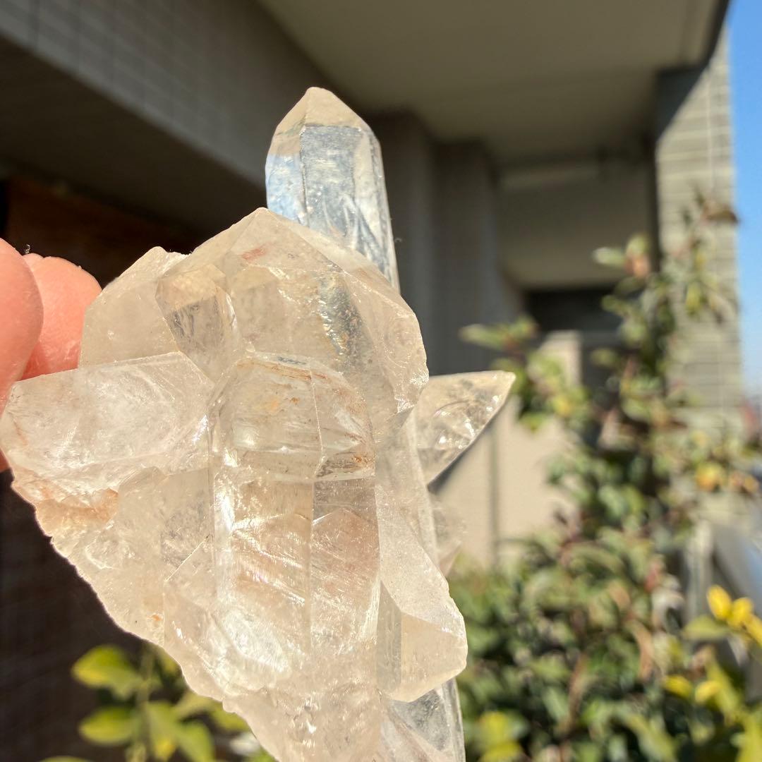 自然色　水晶クラスター モリオン　13個セット　1kg 水晶　原石　自然石c1