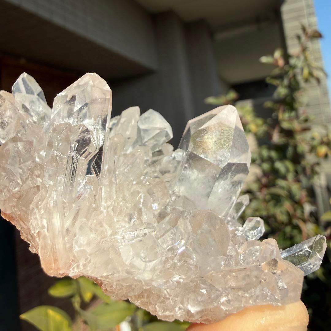 自然色　水晶クラスター モリオン　13個セット　1kg 水晶　原石　自然石c1