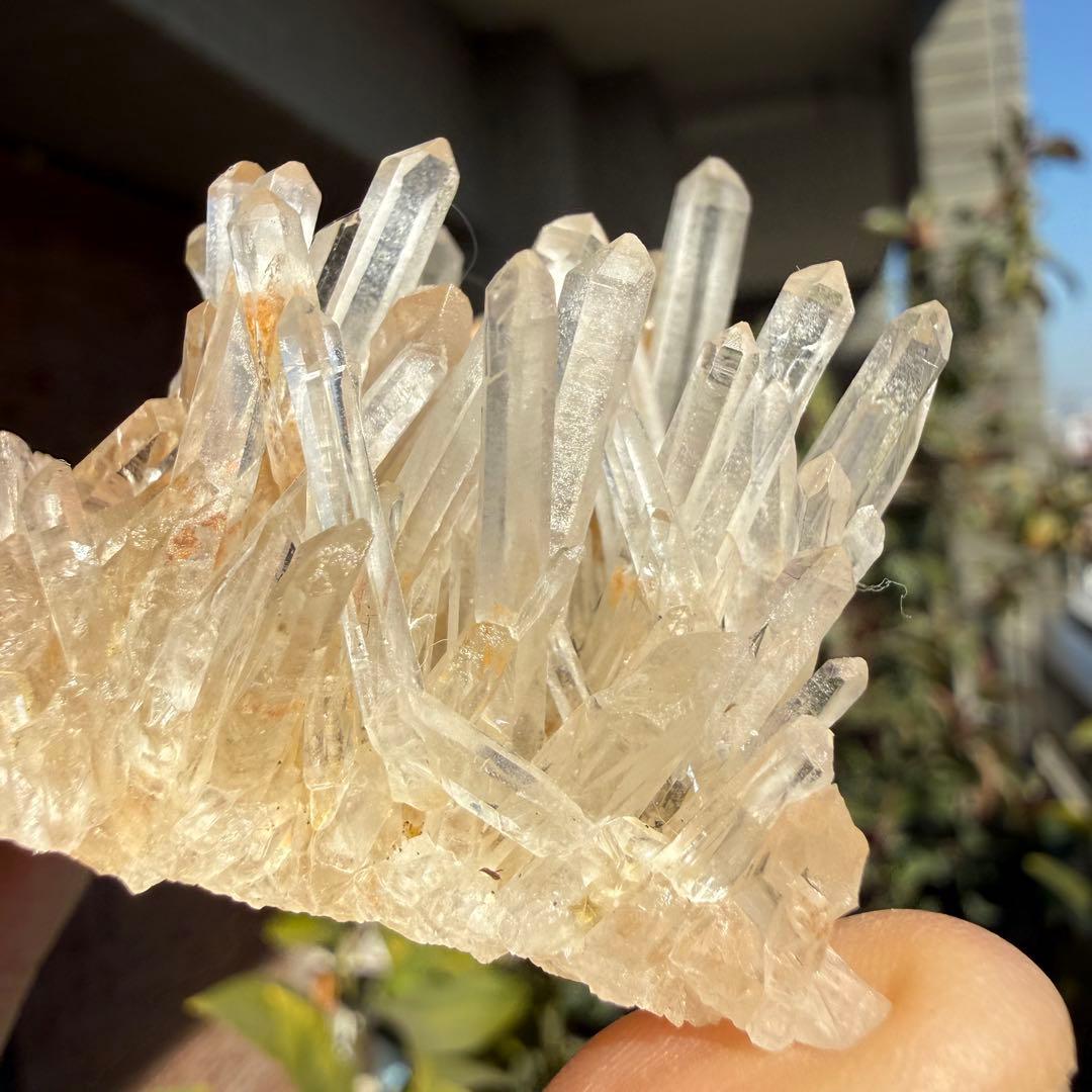 自然色　水晶クラスター モリオン　13個セット　1kg 水晶　原石　自然石c1
