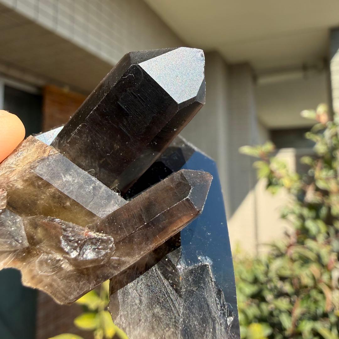 自然色　水晶クラスター モリオン　13個セット　1kg 水晶　原石　自然石c1