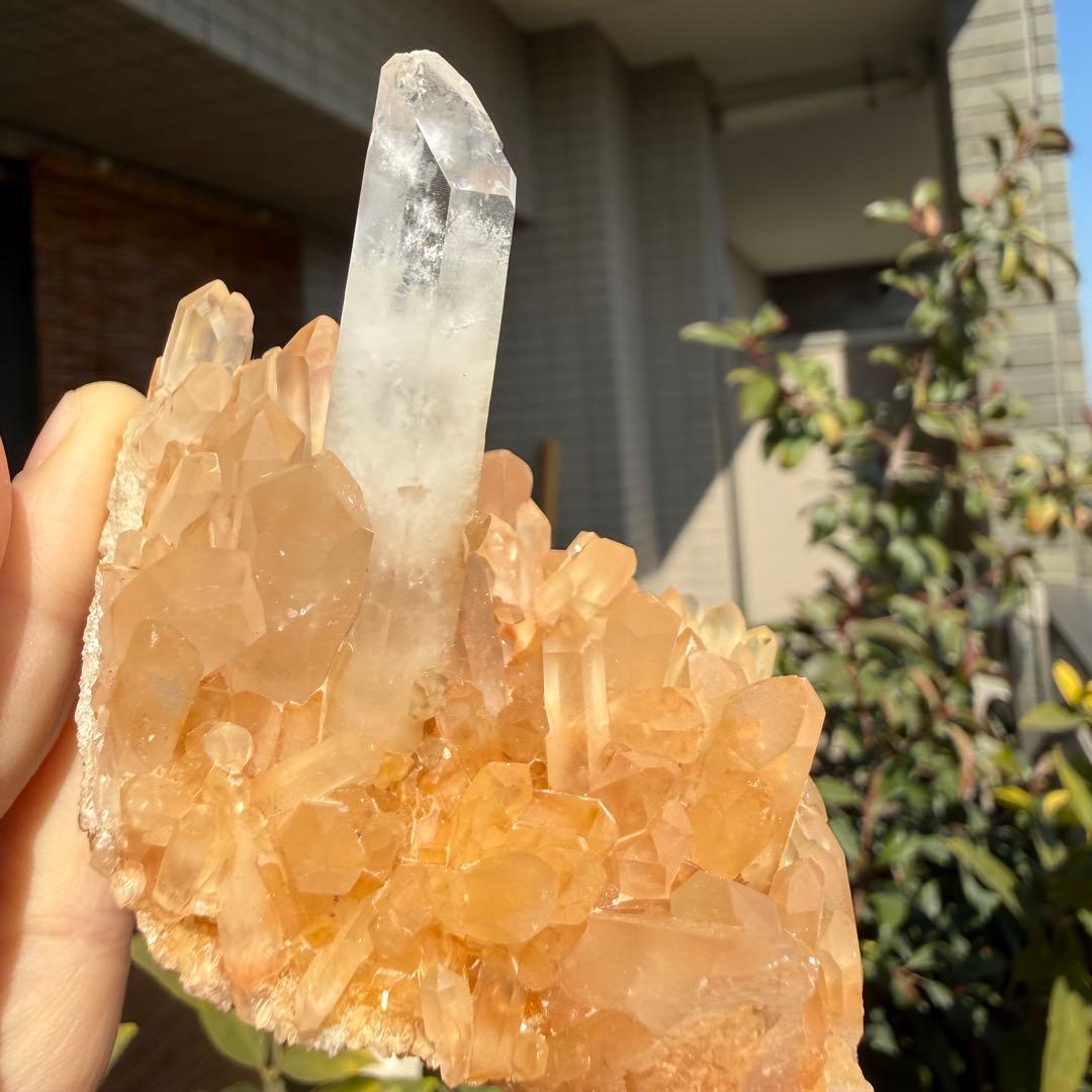 自然色　水晶クラスター モリオン　13個セット　1kg 水晶　原石　自然石c1