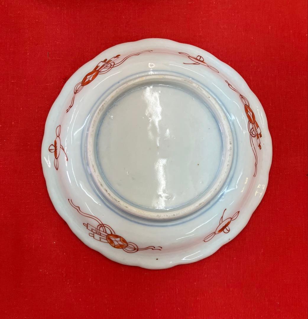 伊万里焼 花柄 皿 明治時代 単品