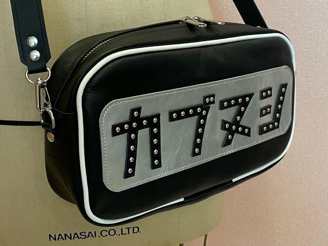 カブ乗りへ送るレザーバッグ　カブヌシ　通勤通学ツーリング　ハンドメイド