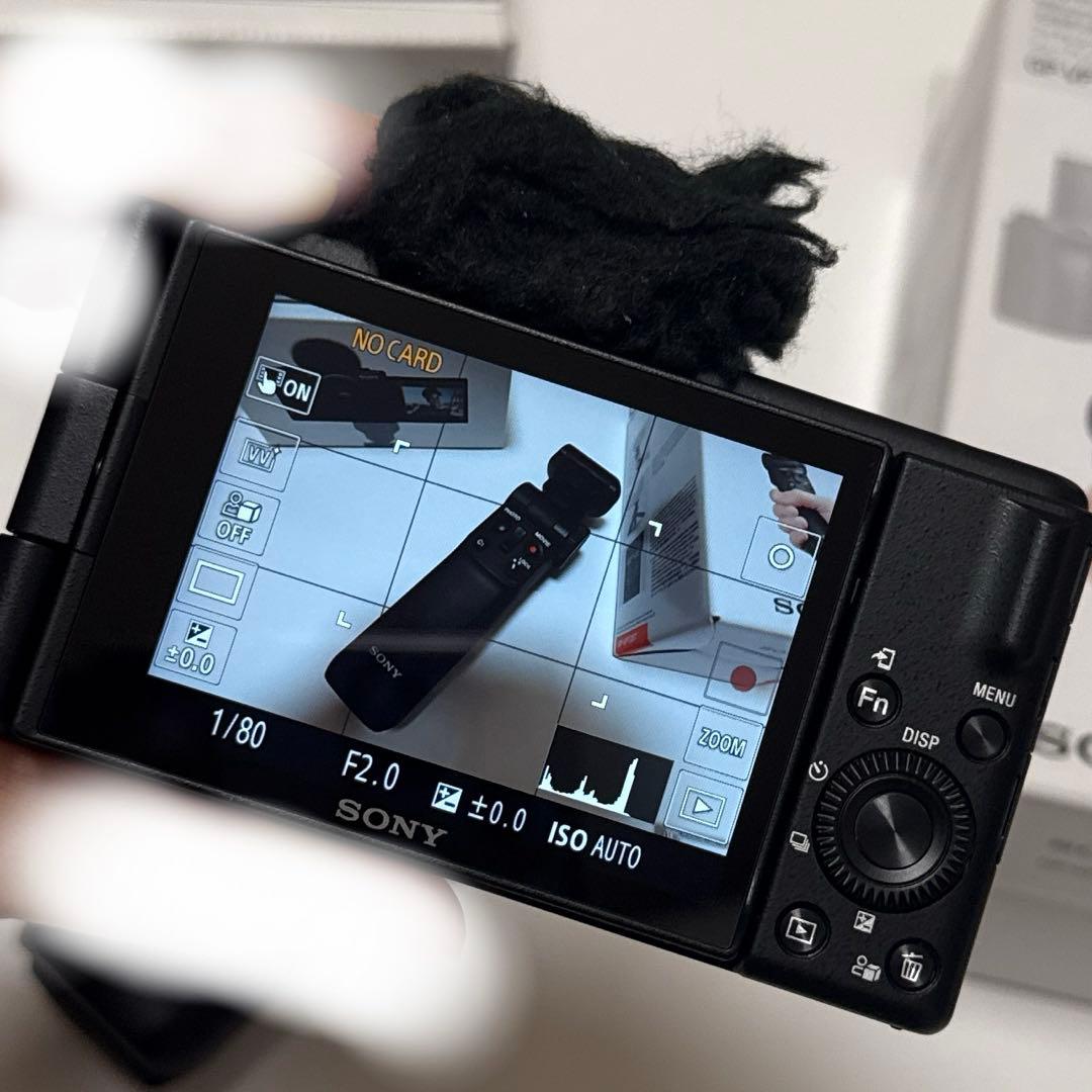 SONY VLOGCAM ZV-1F ブラック+ハンドグリップ付き