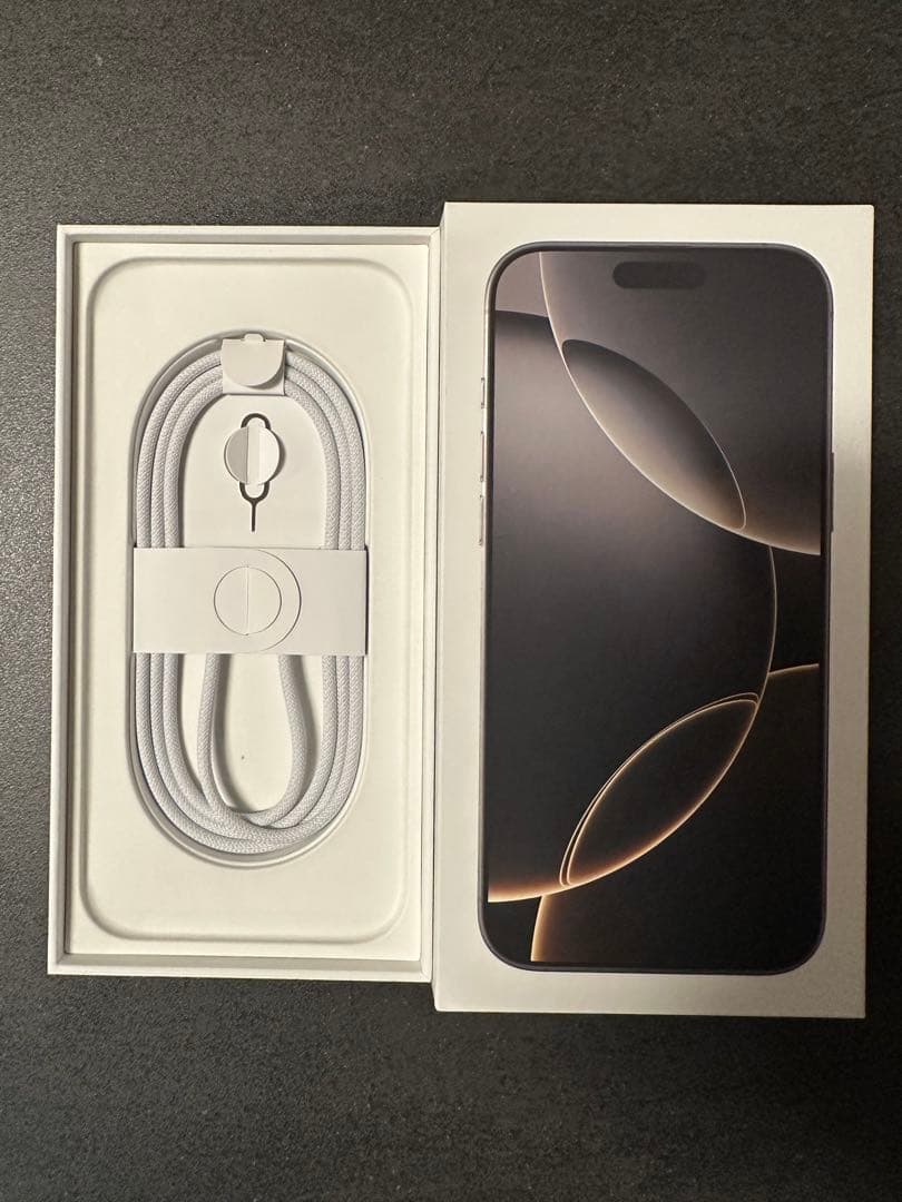 iphone 16 Pro max 512gb バッテリー100% 充放電1回