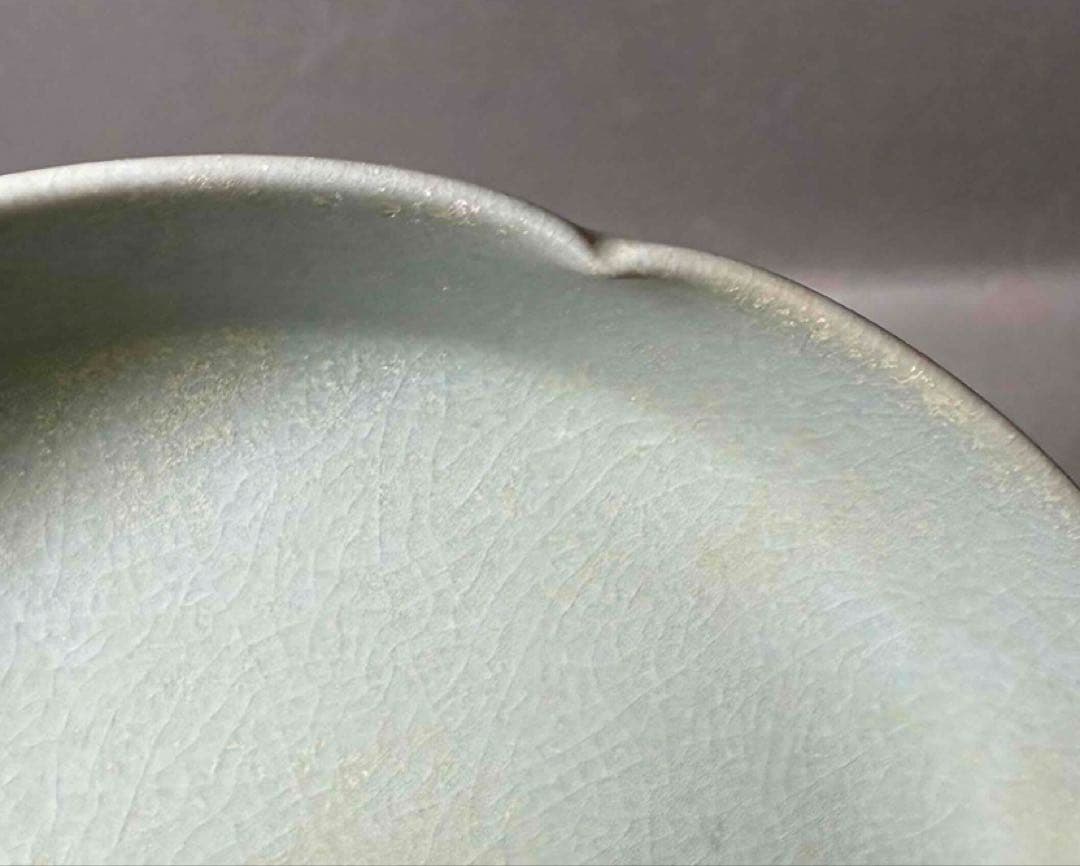 中国 輪花形平洗筆(皿)　f2251102