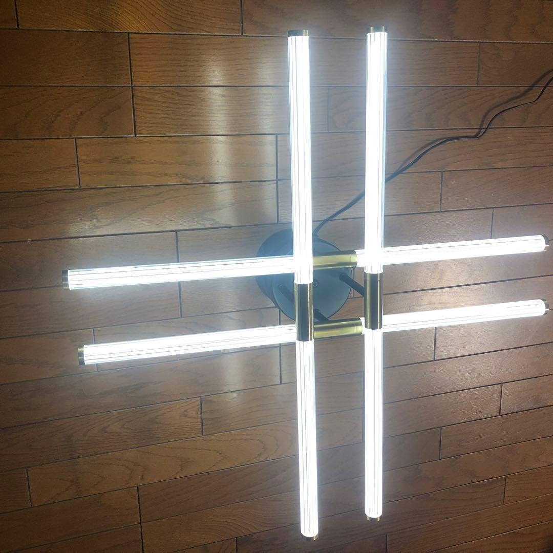 新品未使用　LED シャンデリア　8灯　リモコン　3色切替　タイマー付