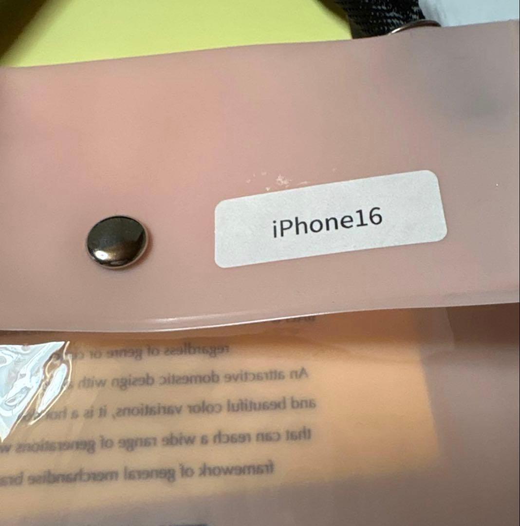 ajew シルバー iPhone16ケース ショルダーストラップ付き