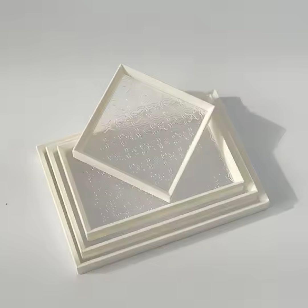 専用ページ　ミニチュアキッチン雑貨　トレイ4点セット　ホワイトA