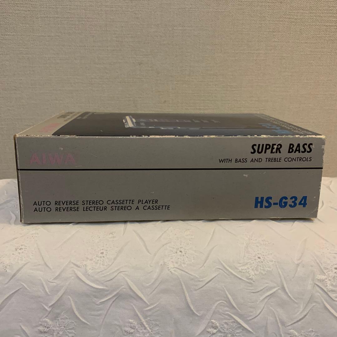 AIWA HS-G34 カセットプレーヤー　SUPER BASS 箱有り！珍品！