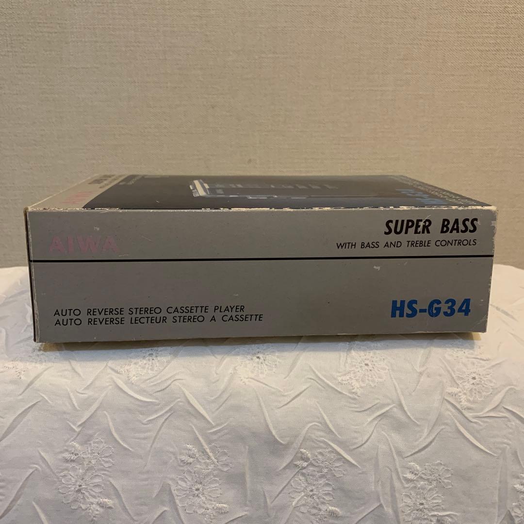 AIWA HS-G34 カセットプレーヤー　SUPER BASS 箱有り！珍品！