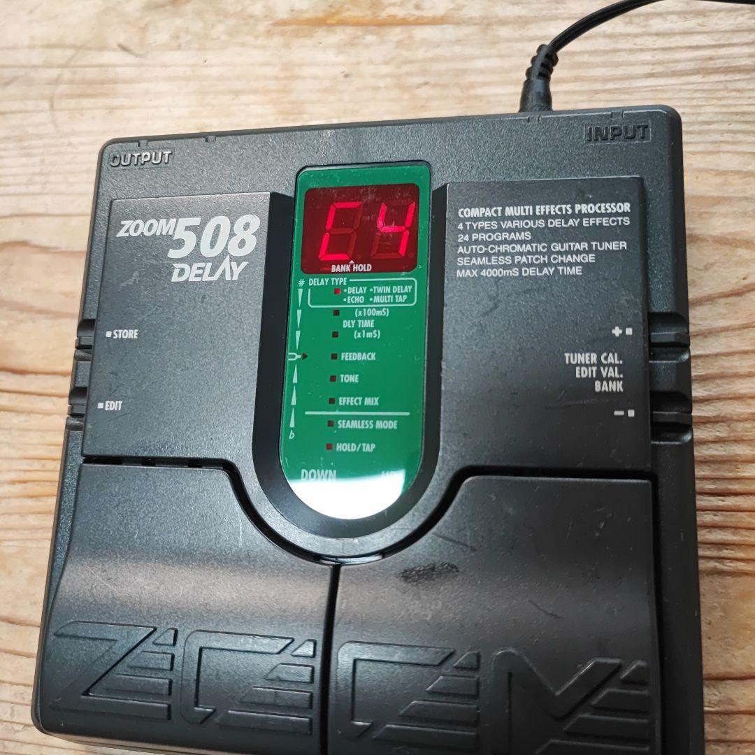 ZOOM 508 DELAY ディレイ専用機 アダプター付き