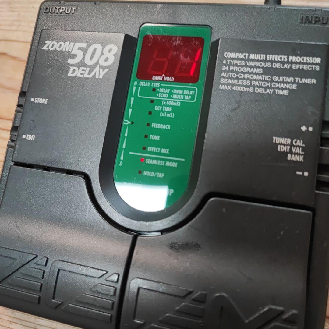 ZOOM 508 DELAY ディレイ専用機 アダプター付き