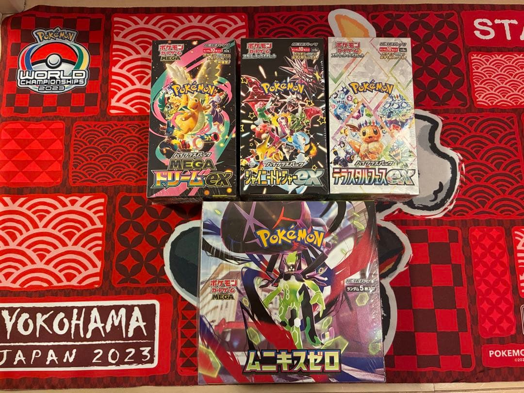 ポケカ シュリンク付き MEGAドリームex含む4BOXセット