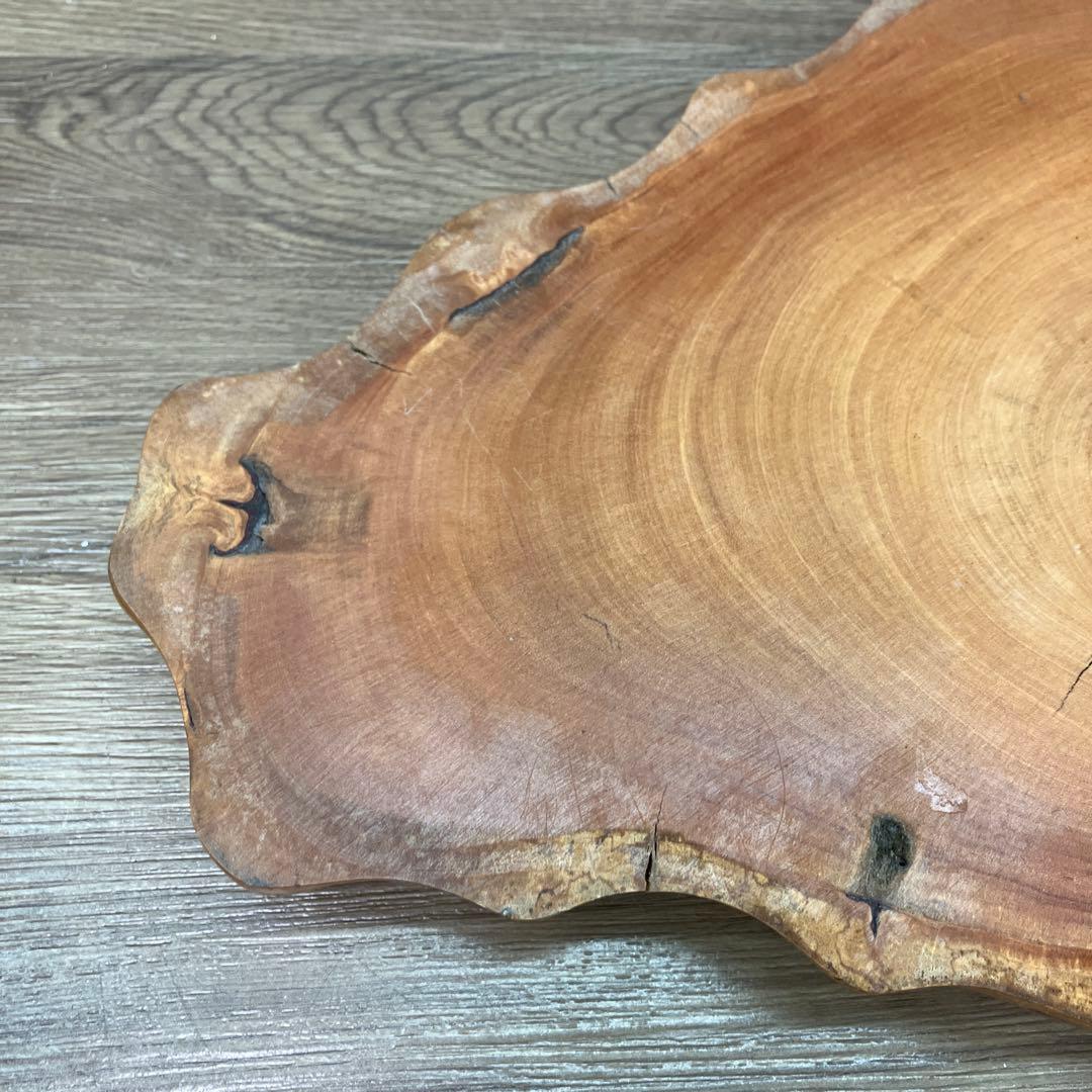 C-壁 天然木 一枚板 輪切り 飾り台 花台 置物 インテリア 木工品 雑貨