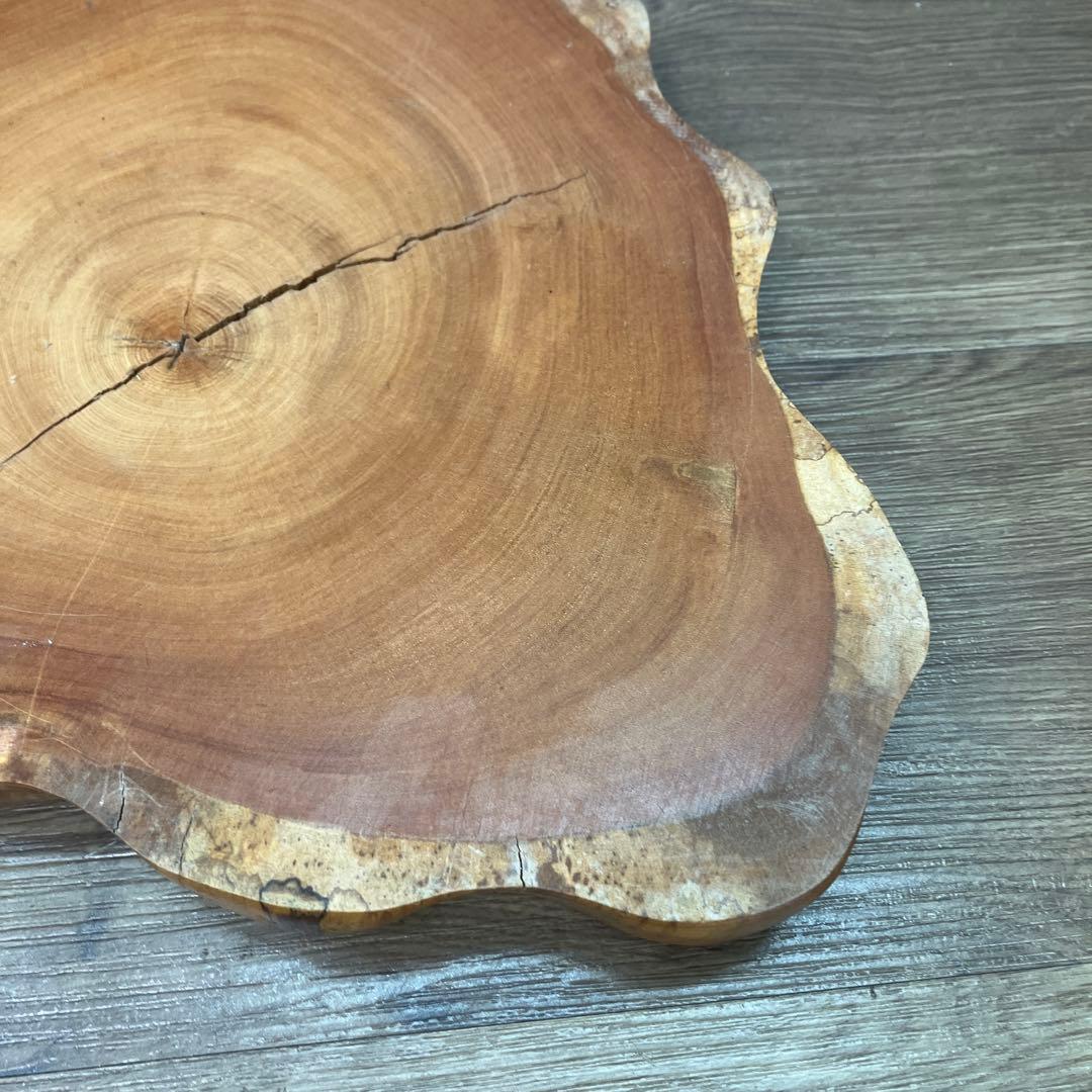 C-壁 天然木 一枚板 輪切り 飾り台 花台 置物 インテリア 木工品 雑貨