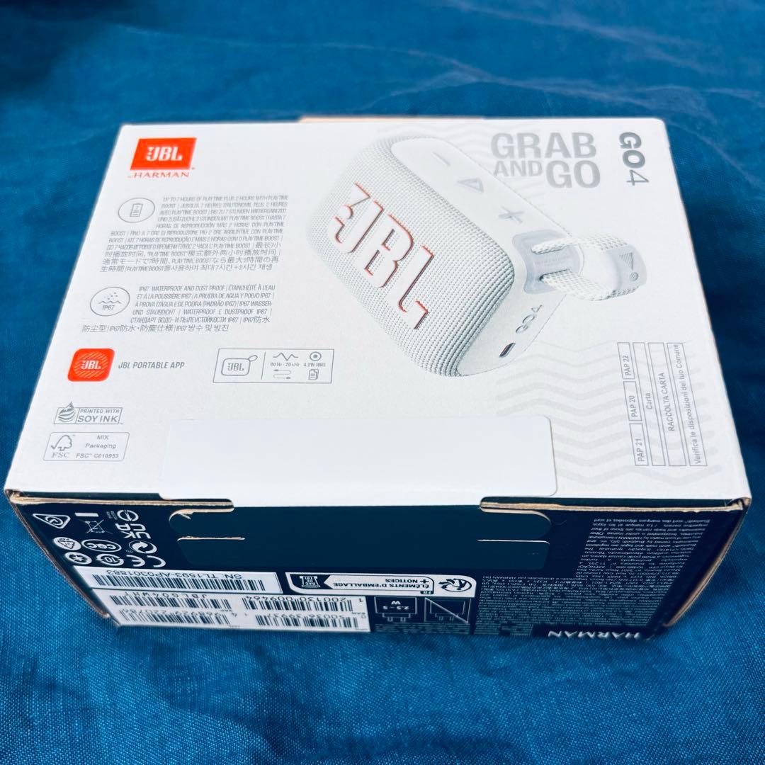 JBL GO 4 ワイヤレススピーカー ホワイト