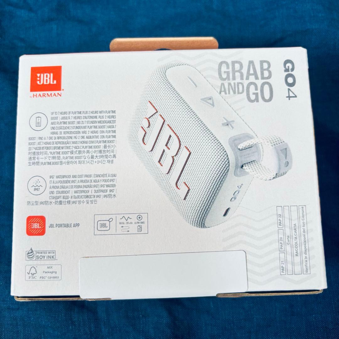 JBL GO 4 ワイヤレススピーカー ホワイト