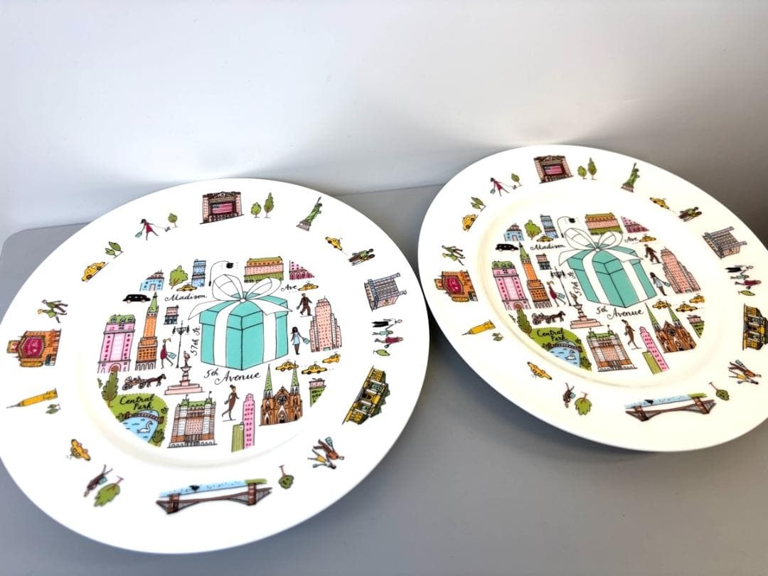 【新品未使用】Tiffany 5thアベニュー デザート皿2枚セット