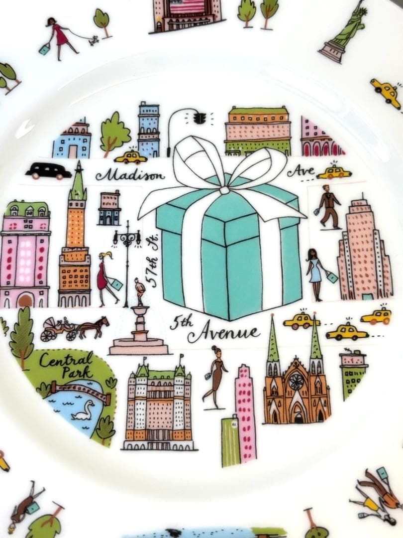 【新品未使用】Tiffany 5thアベニュー デザート皿2枚セット