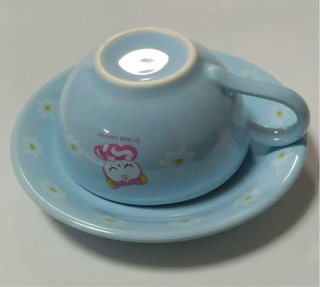 希少 サンリオ ピンクのこりす ピンクルちゃん カップとソーサー 平成レトロ