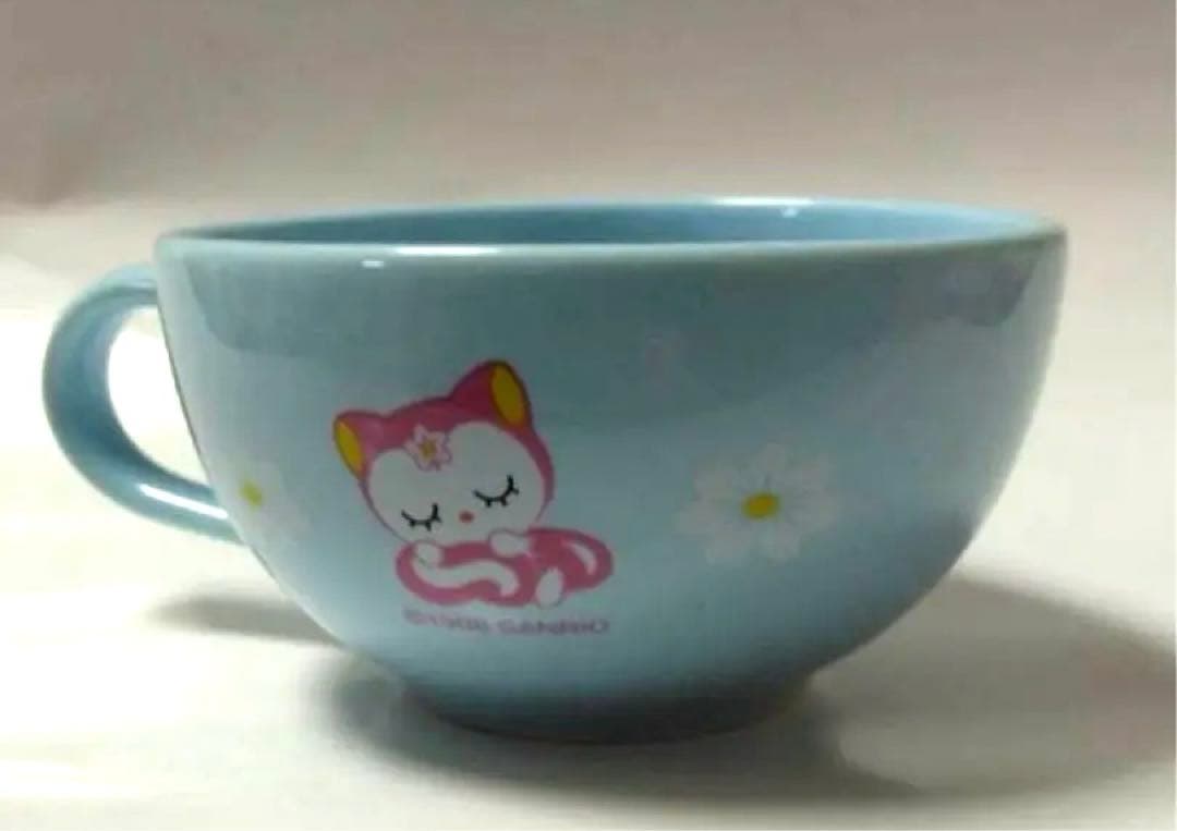 希少 サンリオ ピンクのこりす ピンクルちゃん カップとソーサー 平成レトロ