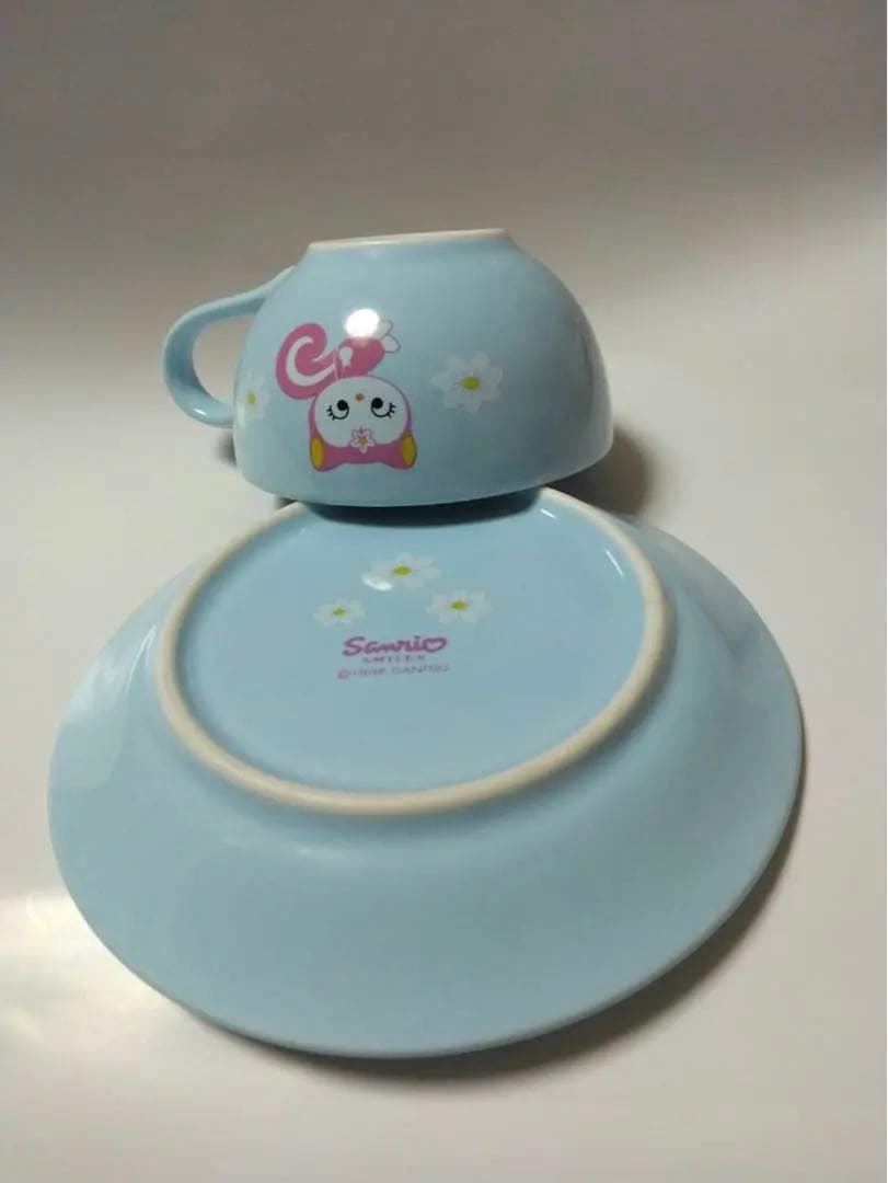 希少 サンリオ ピンクのこりす ピンクルちゃん カップとソーサー 平成レトロ