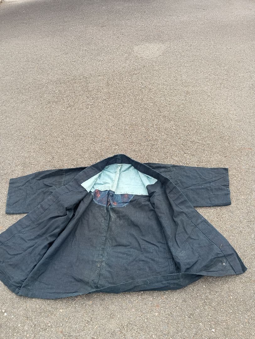 戦前 法被 印半纏 藍色 大日本人造肥料株式会社 古布　藍染　木綿