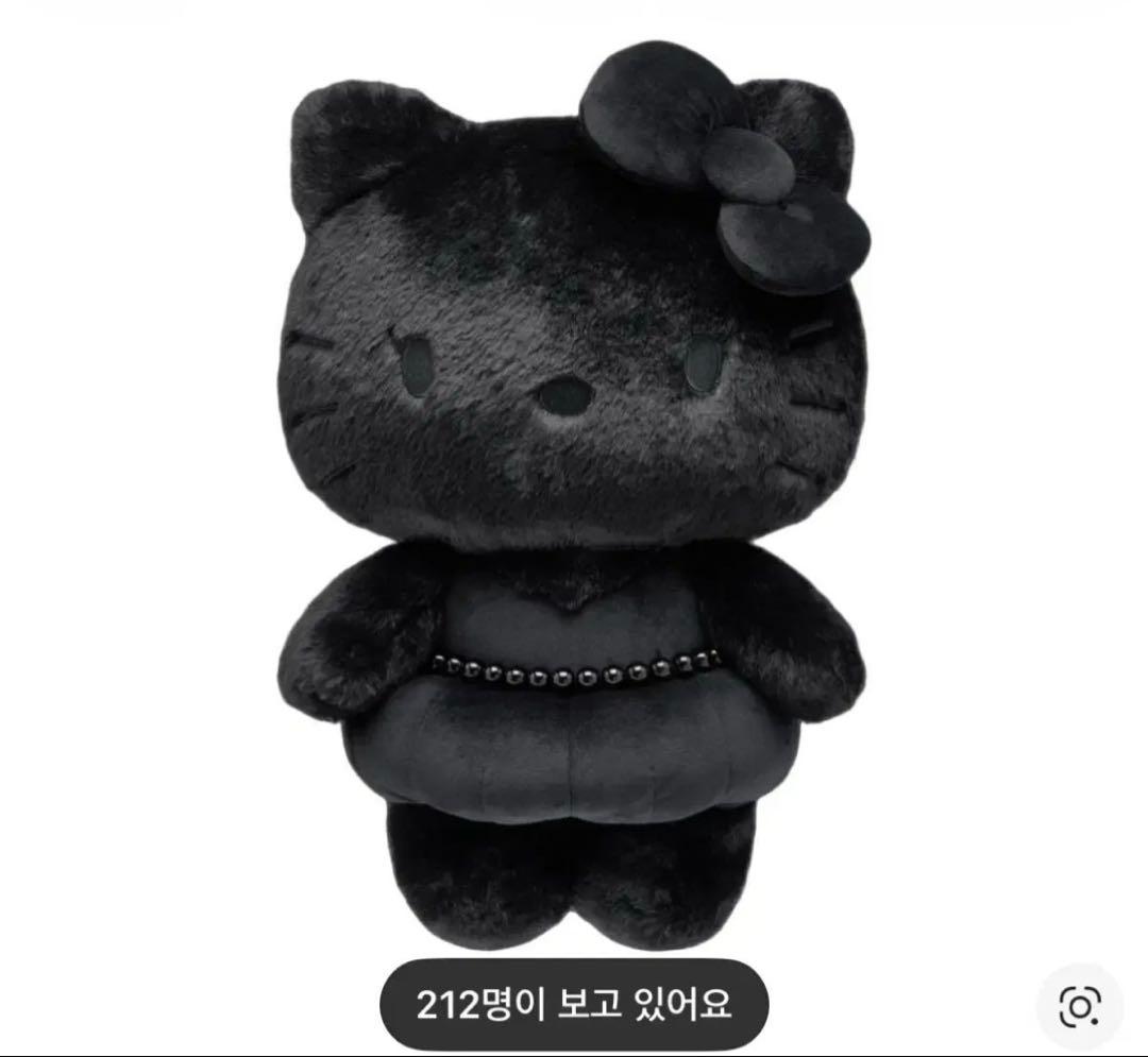 HELLO KITTY ♡ JISOO 40cm ぬいぐるみ　黒　ブラック