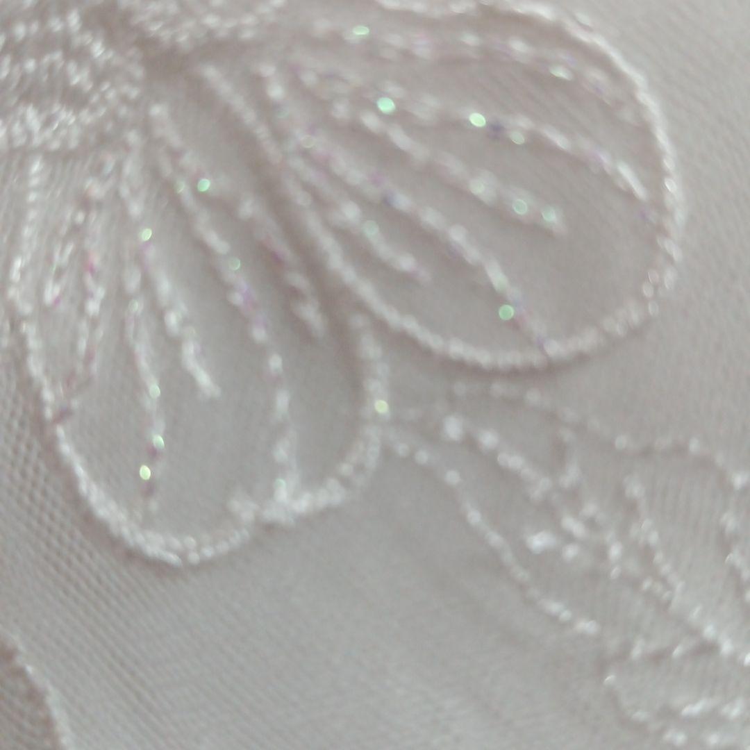 M65★White★3Dチュール★お花✿刺繍レース★ハンドメイドマスク