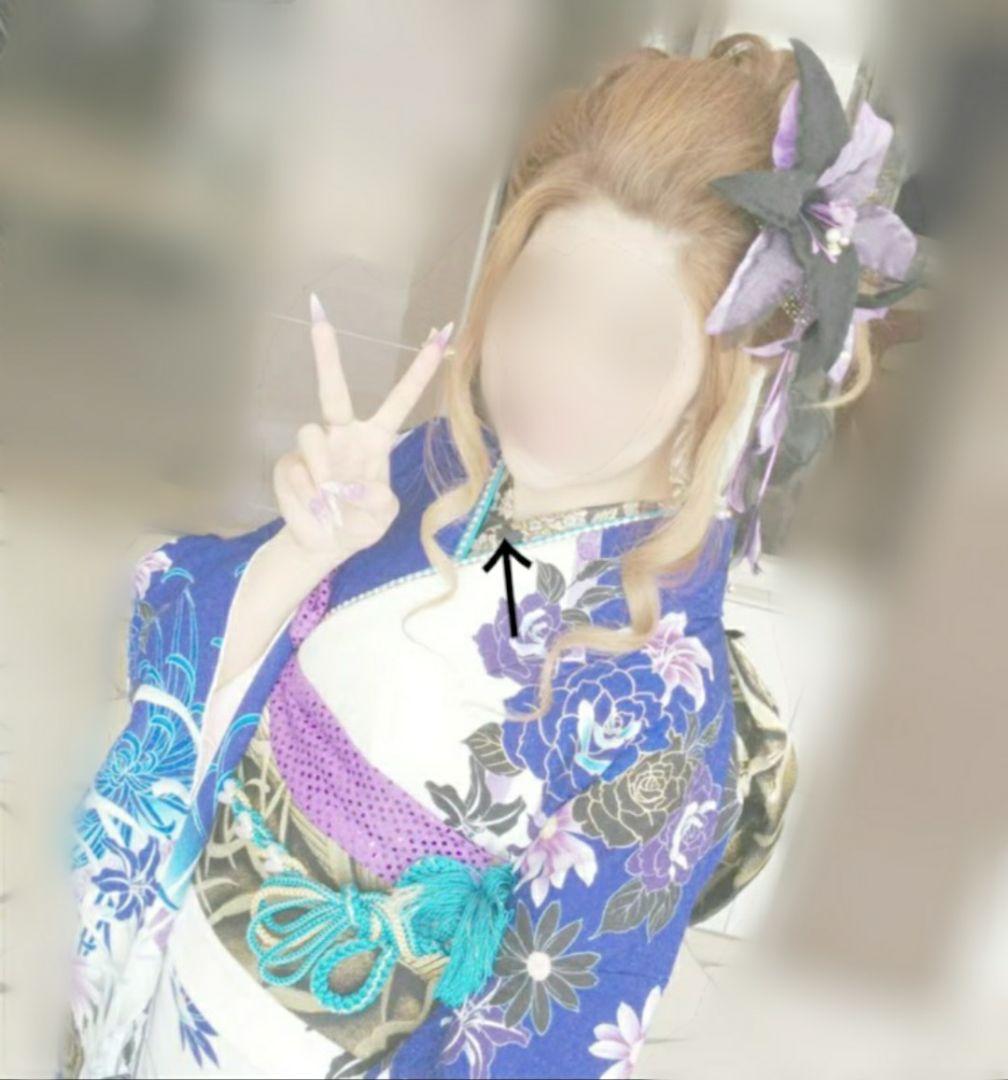 成人式髪飾り+首もとの衿