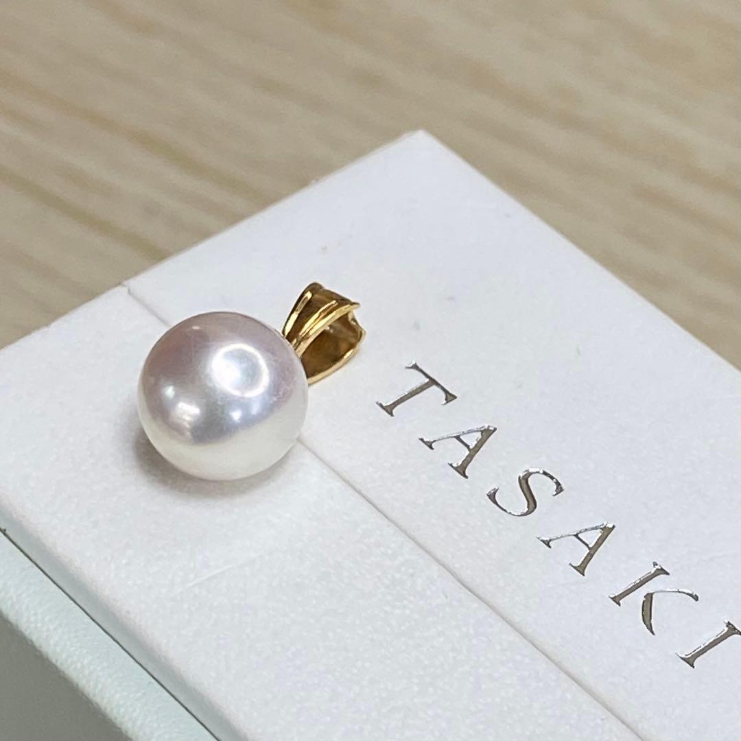 TASAKI 9mmアップ　アコヤパール　1粒　K18 ネックレスペンダント